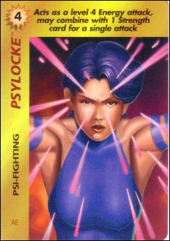 Marvel OverPower (Base Set) card nn167 Psylocke: Psi-Fighting