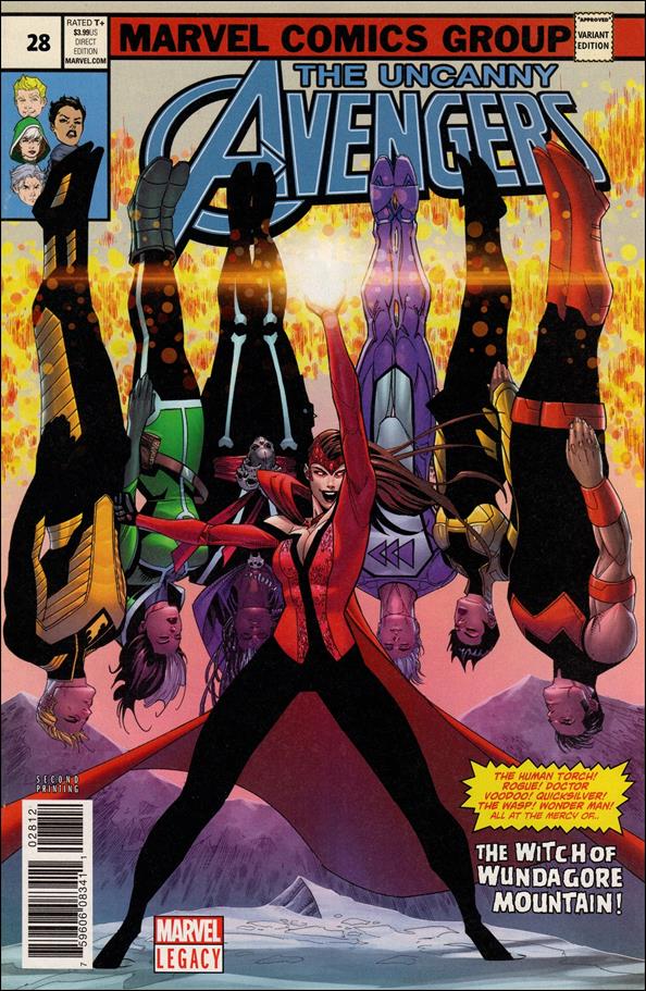 Uncanny Avengers (2015/12) issue 28-E Jon Malin Homage Cover (2nd Printing)