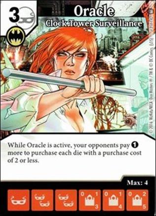 DC Comics Dice Masters World's Finest card 13 Oracle: Clock Tower Surveillance 