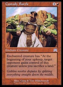 Magic the Gathering: Onslaught (Base Set) card 197 Custody Battle