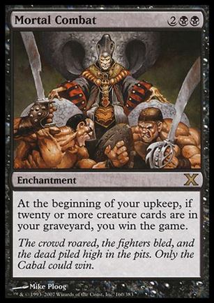 Magic the Gathering: 10th Edition (Base Set) card 160 Mortal Combat