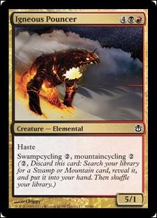 Magic the Gathering: Duel Decks: Ajani vs. Nicol Bolas card 57 Igneous Pouncer