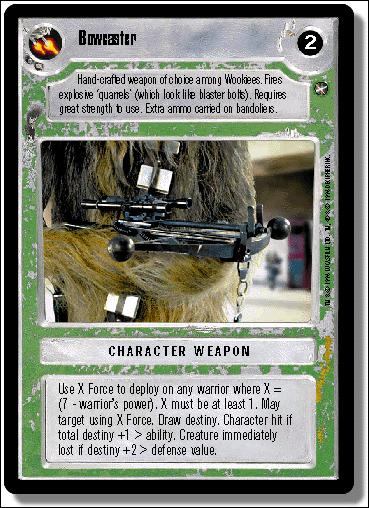 Star Wars: A New Hope Limited (Base Set) card 159 Bowcaster