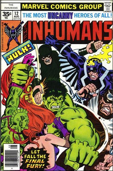 Inhumans (1975) issue 12-B 35 Cent Price Cover