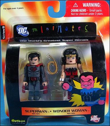 DC Minimates figure 29 "Red Sun" Superman and "Red Sun" Wonder Woman