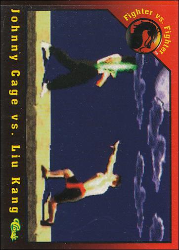 Mortal Kombat (Base Set) card 46 Johnny Cage vs. Liu Kang