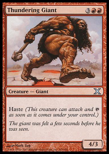 Magic the Gathering: 10th Edition (Base Set) card 243 Thundering Giant