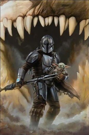 Star Wars: The Mandalorian Season 2 issue 1-V1 Adi Granov Trinity Comics/SDCC Virgin Cover