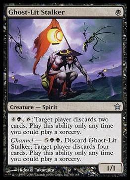 Magic the Gathering: Saviors of Kamigawa (Base Set) card 69 Ghost-Lit Stalker