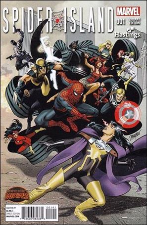 Spider-Island issue 1-D Mike Mayhew Hastings Connecting Cover