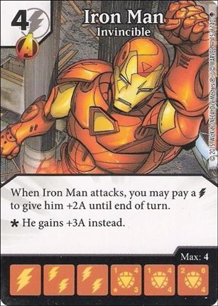 Marvel Dice Masters Age of Ultron  card 15 Iron Man: Invincible