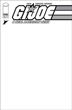 G.I. Joe: A Real American Hero – Silent Missions Edition #21 issue 21-E Blank Sketch Cover