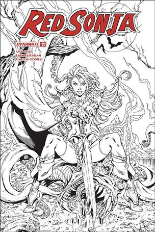 Red Sonja (2017) issue 21-I John Royle 1:30 Black & White Cover