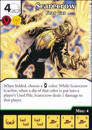 DC Comics Dice Masters War of Light card 99 Scarecrow: Fear Gas