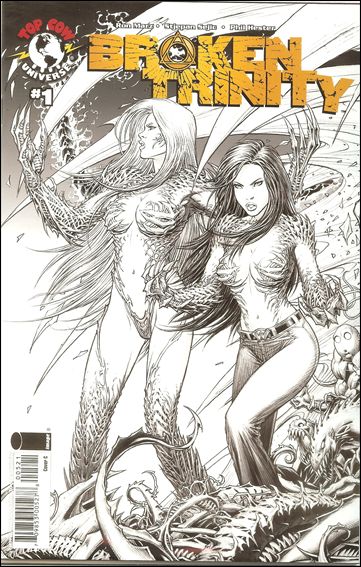 Broken Trinity issue 1-C Dale Keown Grayscale Cover
