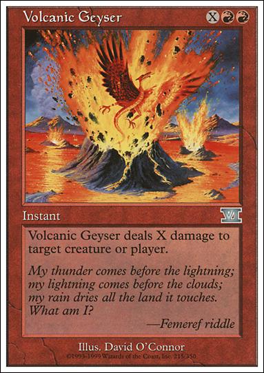 Magic the Gathering: 6th Edition (Base Set) card 215 Volcanic Geyser