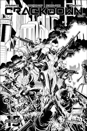 Crackdown issue 2-B 1:10 Black & White Cover