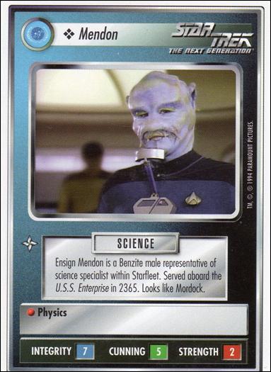 Star Trek: Premiere Unlimited (Base Set) card 223 Mendon