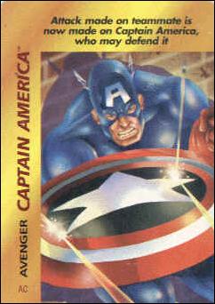 Marvel OverPower (Base Set) card nn60 Captain America: Avenger