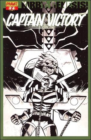 Kirby: Genesis - Captain Victory issue 2-D Michael Avon Oeming Black & White Cover