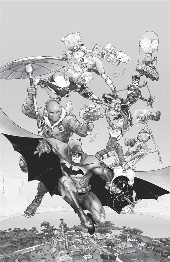 Batman/Fortnite: Zero Point issue 1-H Kenneth Rocafort Batman Day 1:500 B&W Chrome Cover