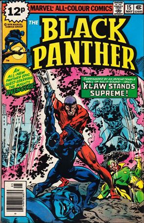 Black Panther (1977) issue 15-B UK Price Cover