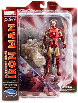 Marvel Select figure 110 Bleeding Edge Iron Man (Disney Store)
