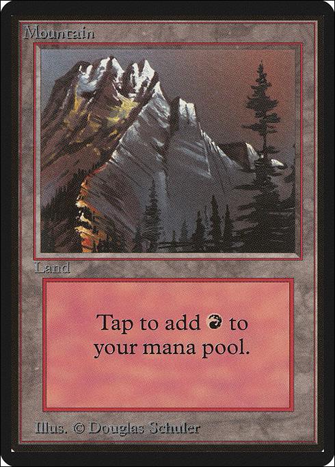 Magic the Gathering: Limited Edition Beta (Base Set) card 291-B Mountain