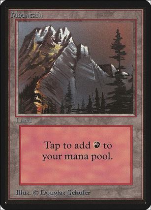 Magic the Gathering: Limited Edition Beta (Base Set) card 291-B Mountain