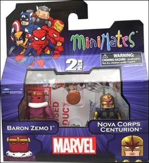 Marvel Minimates figure 148-B Baron Zemo I and Nova Corps Centurion