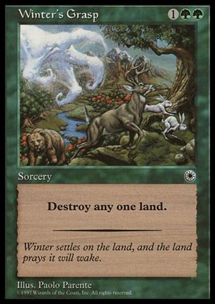 Magic the Gathering: Portal (Base Set) card 194 Winter's Grasp