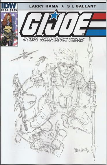 G.I. Joe: A Real American Hero issue 194-B Larry Hama Sketch Cover