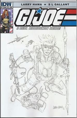 G.I. Joe: A Real American Hero issue 194-B Larry Hama Sketch Cover