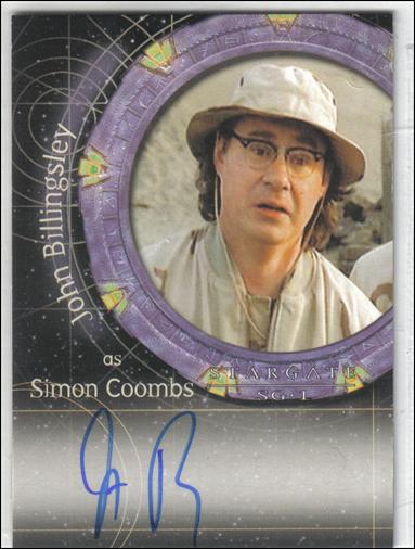 Stargate SG-1: Season 6 (Autograph Subset) card A31 John Billingsley as Simon Coombs