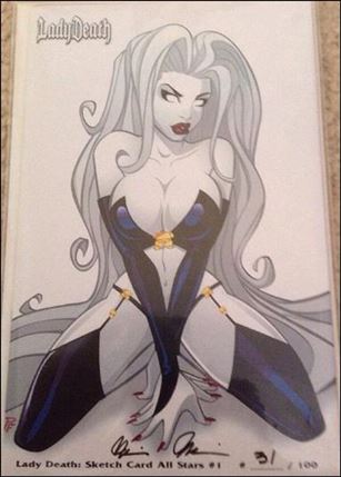 Lady Death: Sketch Card All Stars Cover Image 1