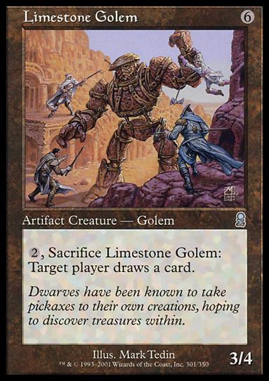 Magic the Gathering: Odyssey (Base Set) card 301 Limestone Golem