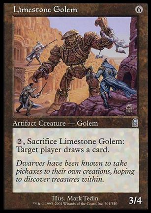 Magic the Gathering: Odyssey (Base Set) card 301 Limestone Golem