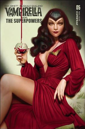 Vampirella vs. the Superpowers issue 5-B Rebeca Puebla Cover