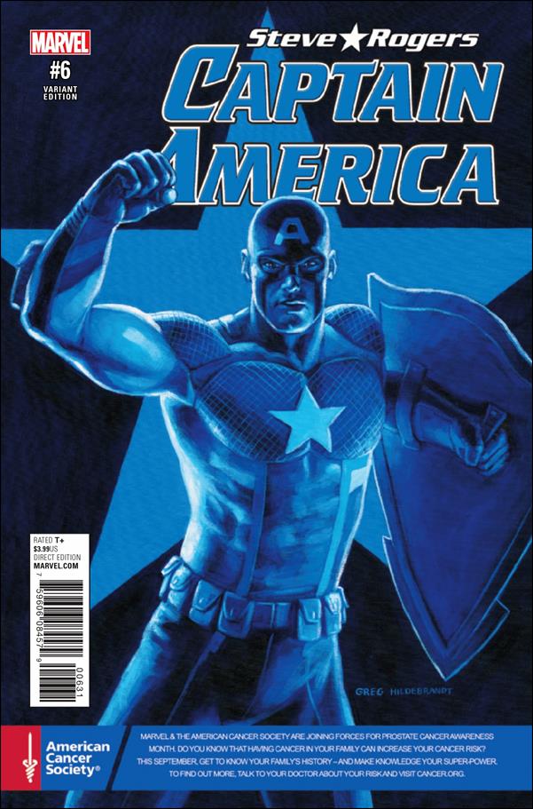 Captain America: Steve Rogers issue 6-C Greg Hildebrandt Prostate Awareness Cover