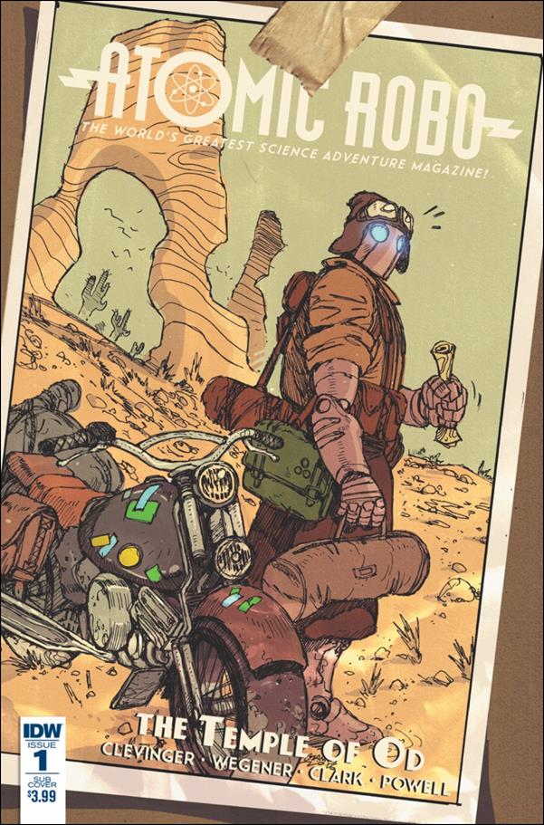 Atomic Robo and the Temple of Od issue 1-B Giannis Milonogiannis Subscription Cover