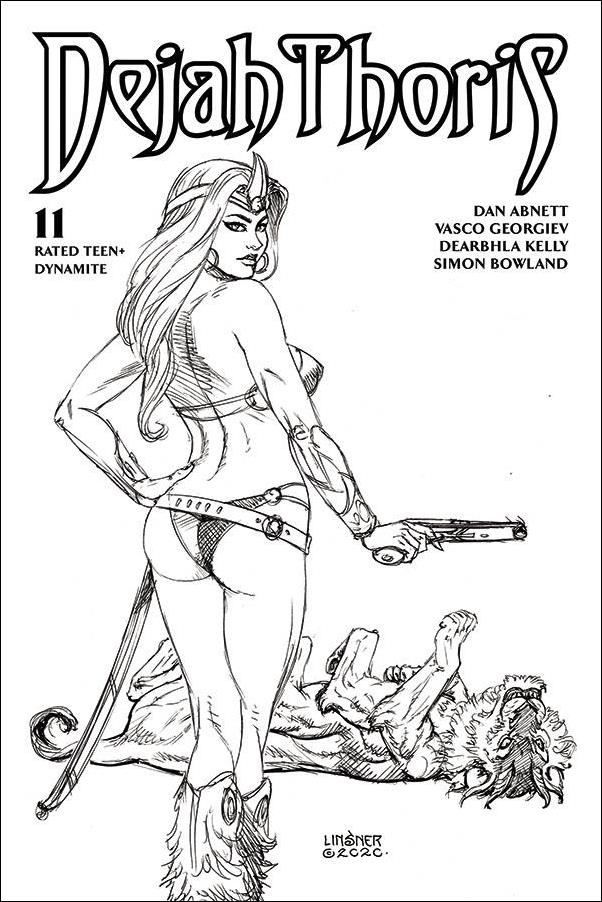Dejah Thoris (2019) issue 11-J Joseph Michael Linsner 1:20 Black & White Cover
