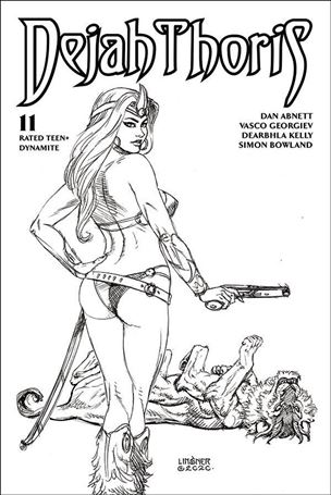 Dejah Thoris (2019) issue 11-J Joseph Michael Linsner 1:20 Black & White Cover