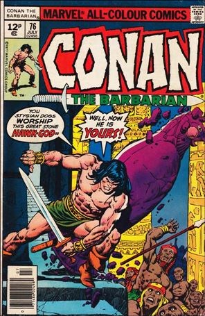 Conan the Barbarian (1970) issue 76-C UK Price Cover