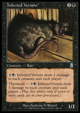 Magic the Gathering: Odyssey (Base Set) card 144 Infected Vermin