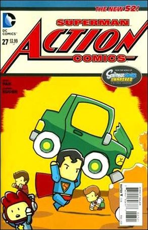 Action Comics (2011) issue 27-B Jon Katz 1:25 Scribblenauts Cover