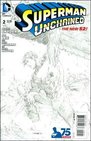 Superman Unchained issue 2-L Jim Lee 1:300 Sketch Cover