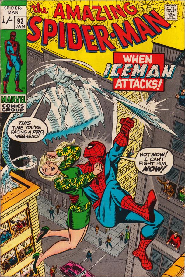 Amazing Spider-Man (1963) issue 92-B UK Price Cover