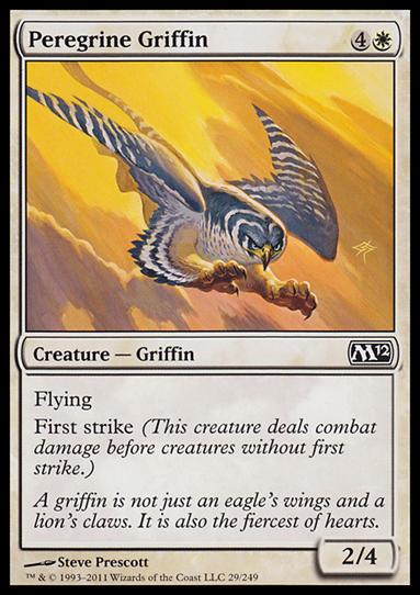 Magic the Gathering: 2012 Core Set (Base Set) card 29 Peregrine Griffin