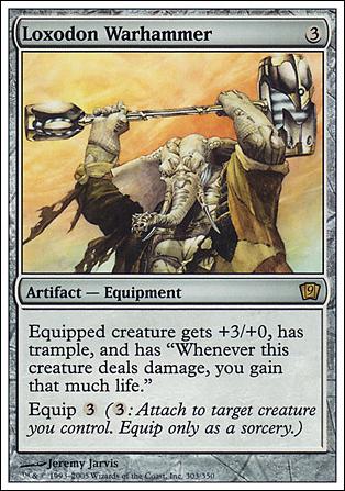Magic the Gathering: 9th Edition (Base Set) card 303 Loxodon Warhammer