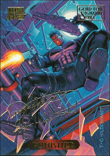 1994 Marvel Masterpieces (Gold-Foil Signature Parallel Base Set) card 94 Punisher